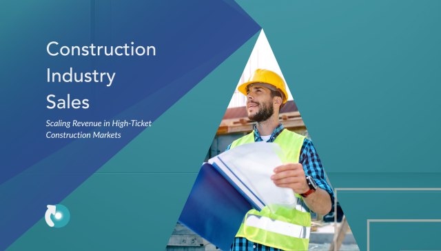 Construction professional reviewing blueprints representing scaling revenue in high-ticket construction industry sales.