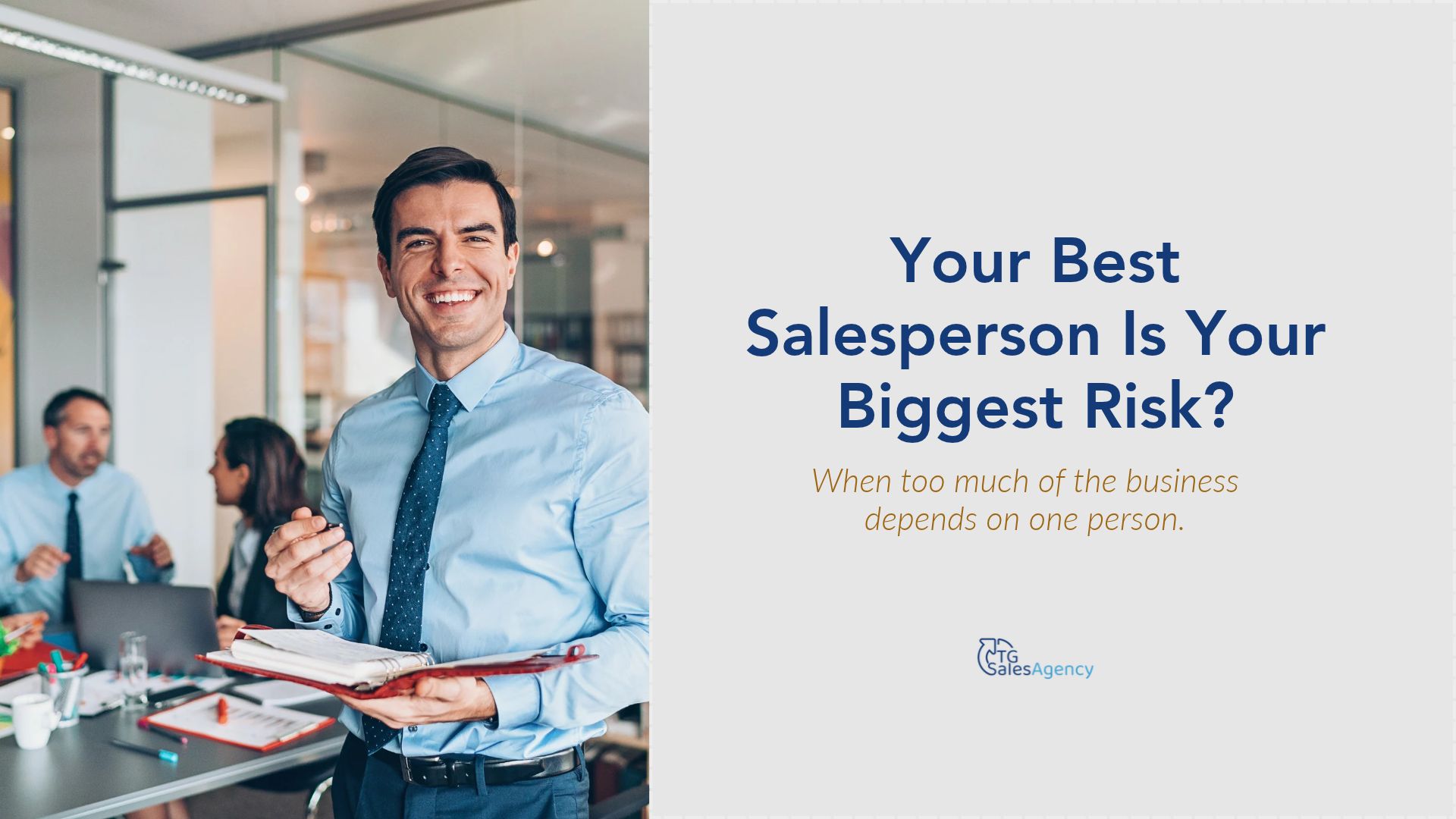 Your top salesperson may be carrying more of the business than you realize. Protect key accounts, customer relationships, and revenue from relying on one person.